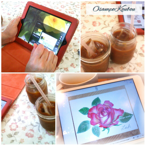 iPadでお絵かきレッスンの様子。参加者募集中です。 – PC Flower Art ＊Osampo工房